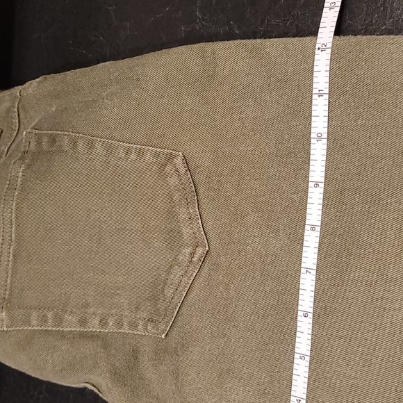 Bill Blass Dk Olive jeans sz10 str leg womens w stretch vintage - Picture 9 of 11